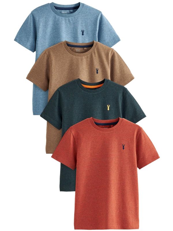 Next Next Majica  mornarska / svetlo modra / konjak / pikčasto rjava