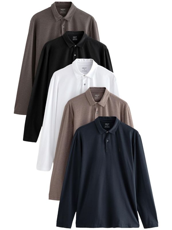 Next Next Majica  mornarska / temno siva / barva blata / črna / bela