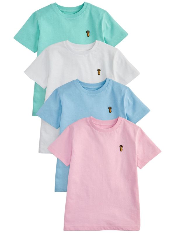 Next Next Majica  nebeško modra / svetlo zelena / roza / bela