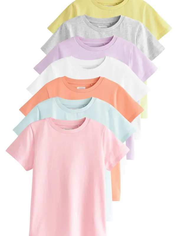 Next Next Majica  pastelno modra / pastelno lila / pastelno oranžna / bela