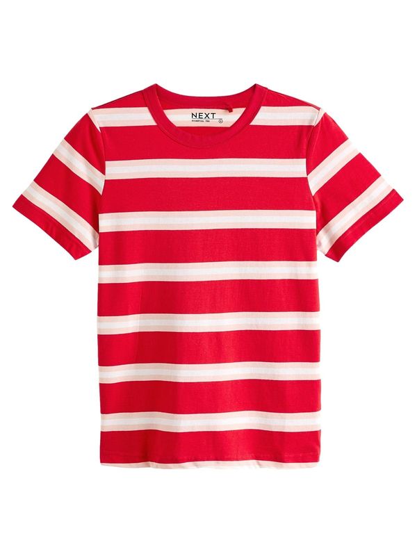 Next Next Majica  pastelno roza / rdeča / bela