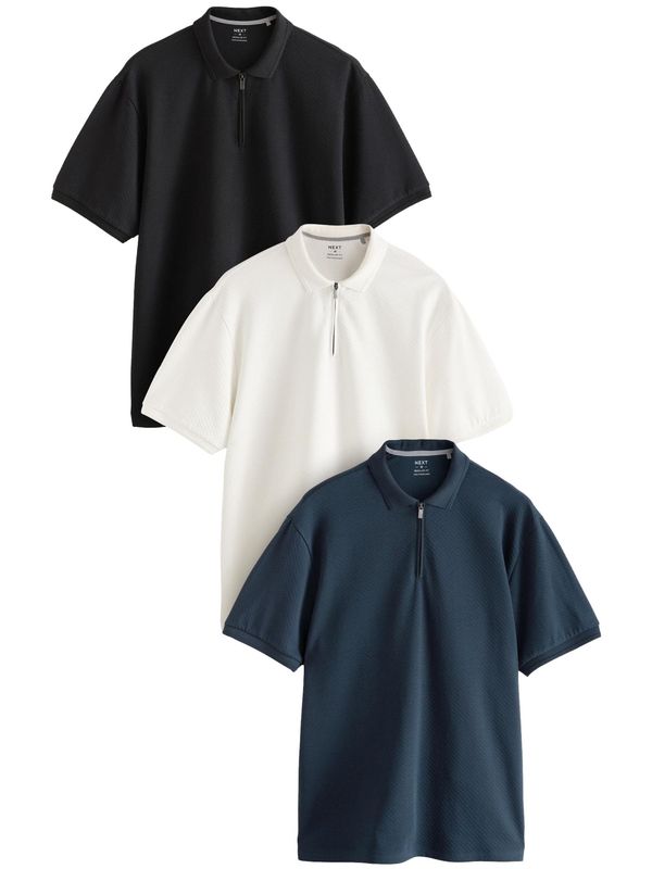 Next Next Majica  petrol / črna / bela