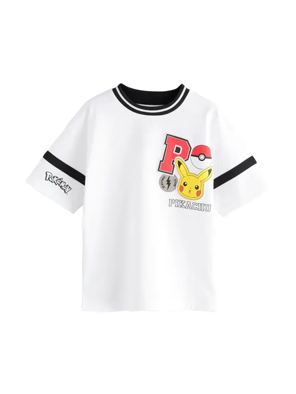 Next Next Majica 'Pokémon'  rumena / rdeča / črna / bela