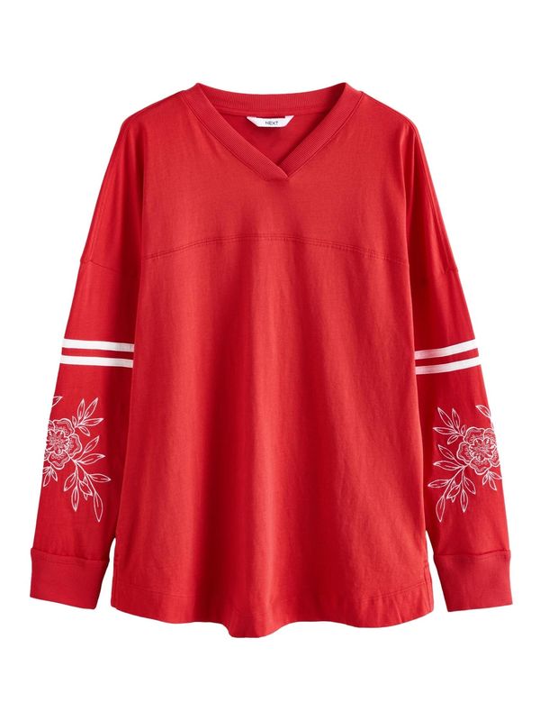 Next Next Majica  rdeča / bela