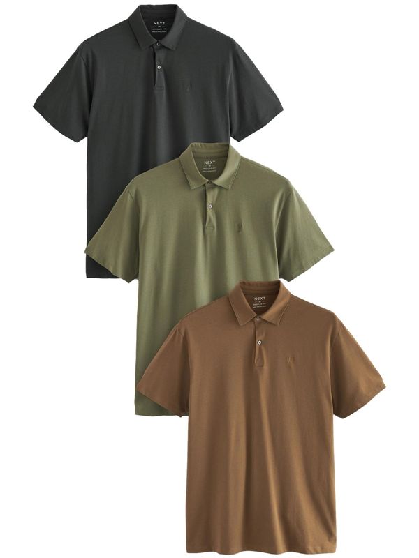 Next Next Majica  rjava / antracit / zelena