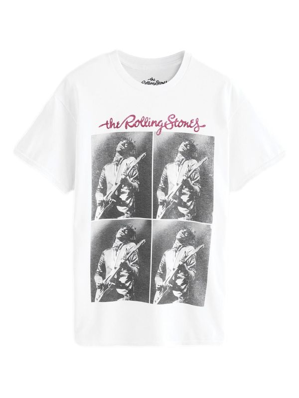 Next Next Majica 'Rolling Stones Band'  siva / antracit / temno roza / bela
