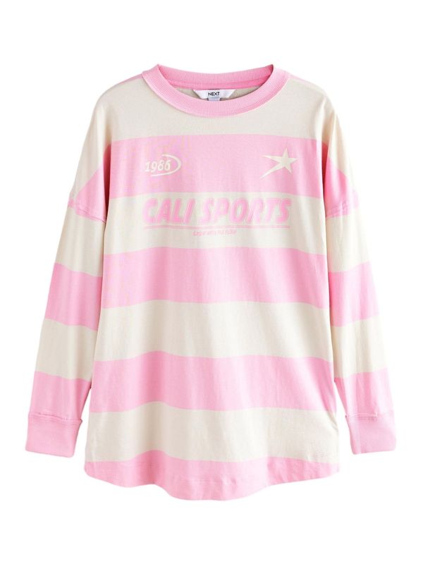 Next Next Majica  roza / bela