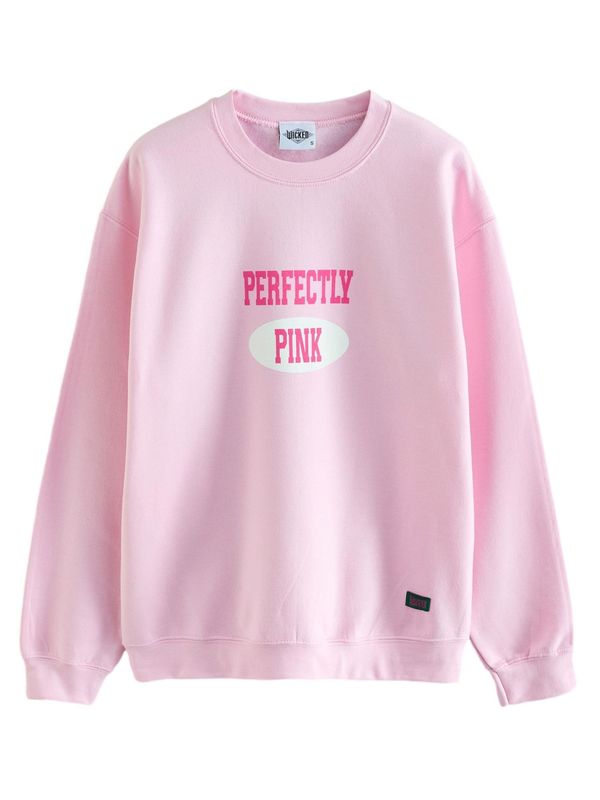 Next Next Majica  roza / črna / bela