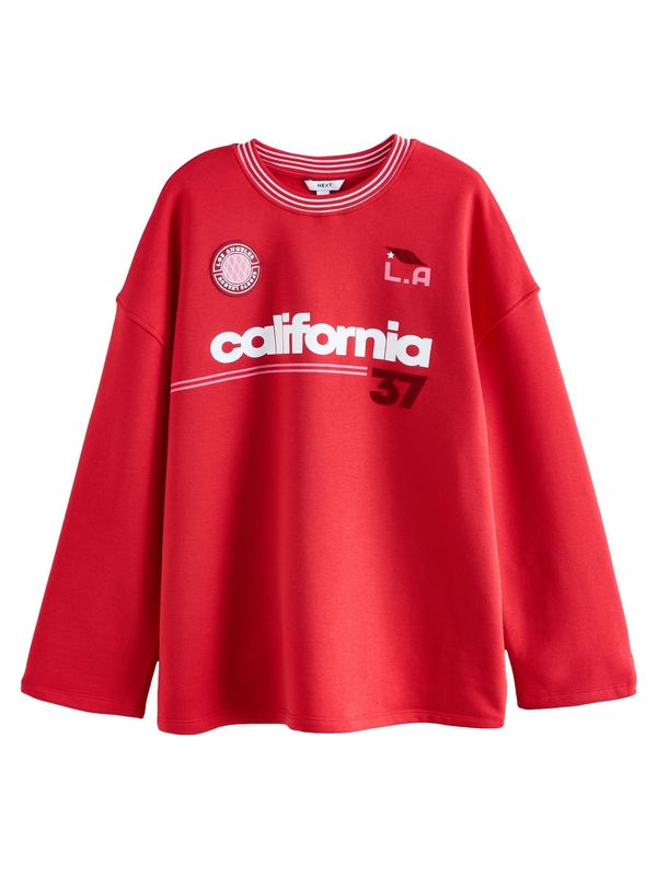 Next Next Majica  roza / krvavo rdeča / burgund / bela