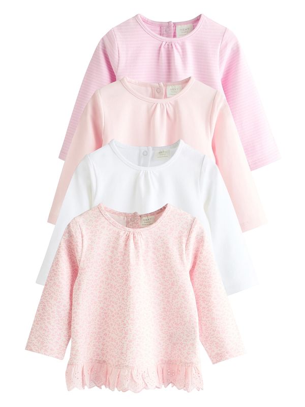 Next Next Majica  roza / pastelno roza / bela