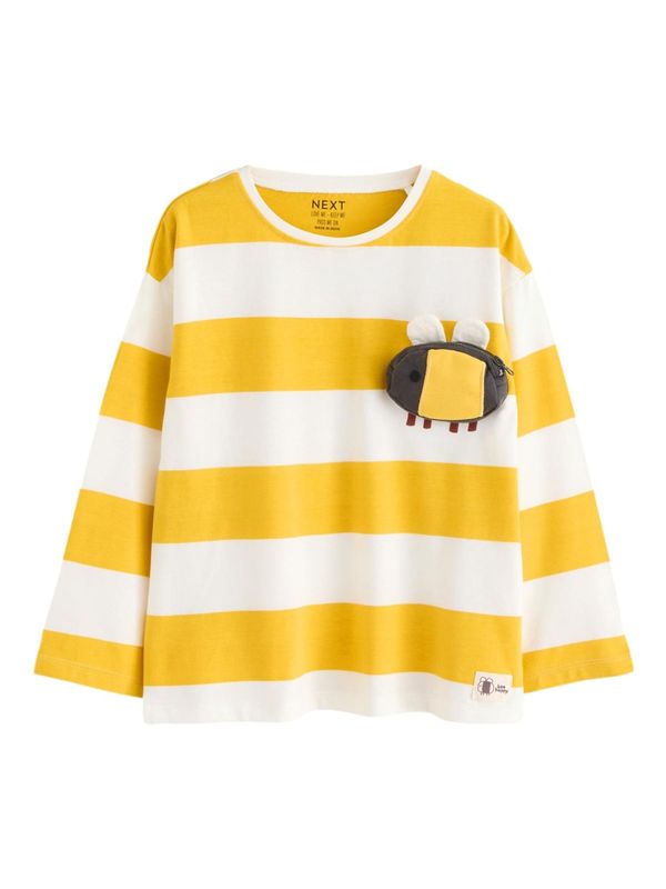 Next Next Majica  rumena / bela