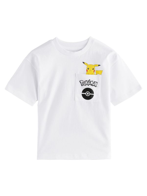 Next Next Majica  rumena / črna / bela