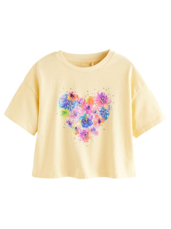 Next Next Majica  rumena / mešane barve