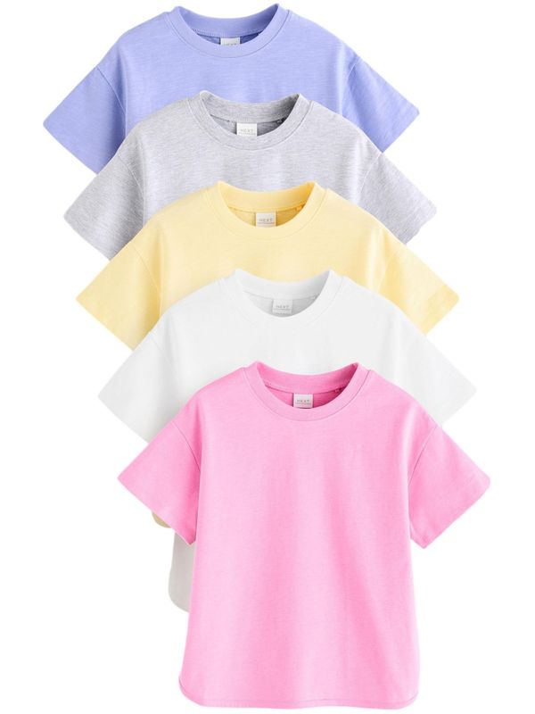 Next Next Majica  rumena / pegasto siva / svetlo lila / roza / bela