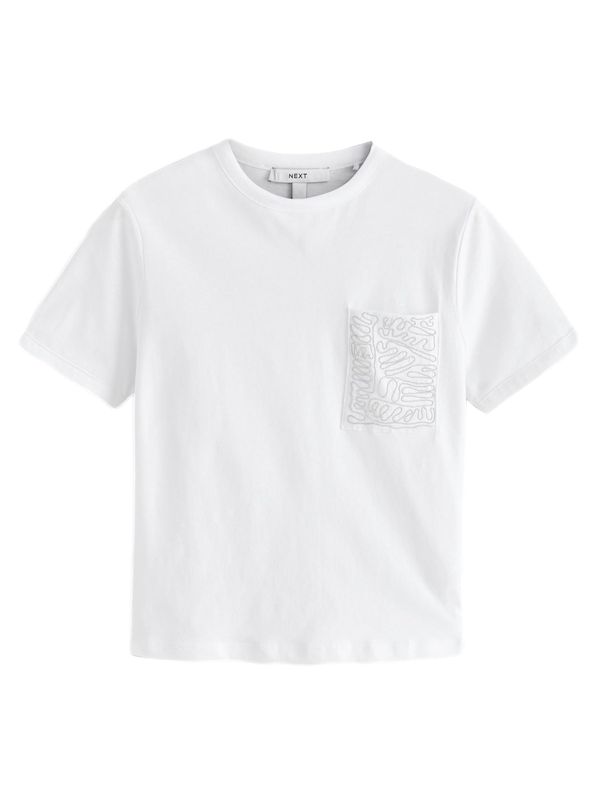 Next Next Majica  siva / bela