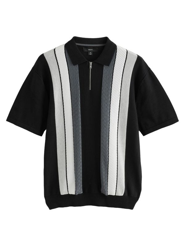 Next Next Majica  siva / temno siva / črna / bela