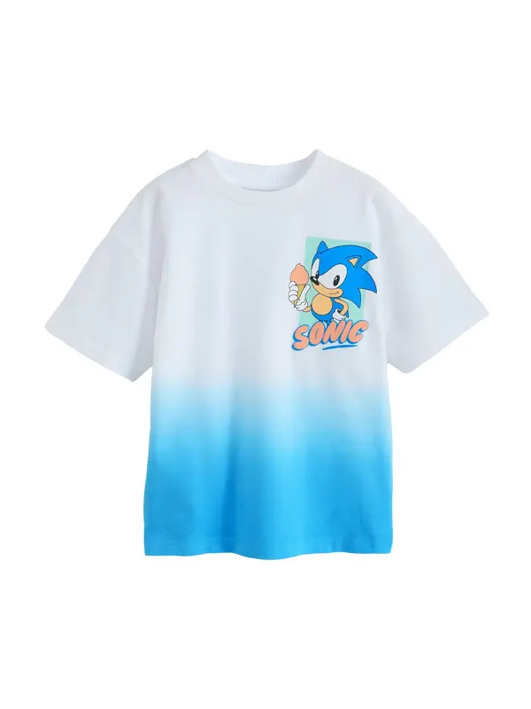 Next Next Majica 'Sonic'  bež / modra / svetlo modra / bela