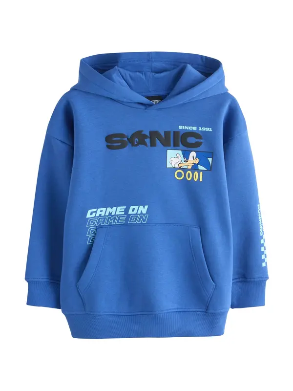 Next Next Majica 'Sonic'  modra / azur / črna / bela