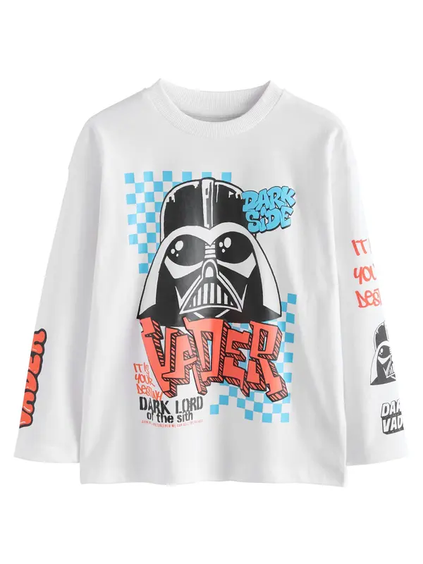 Next Next Majica 'Star Wars'  azur / krvavo rdeča / črna / bela
