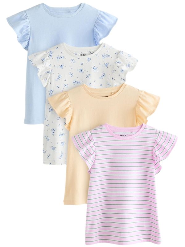Next Next Majica  svetlo modra / rumena / roza / bela