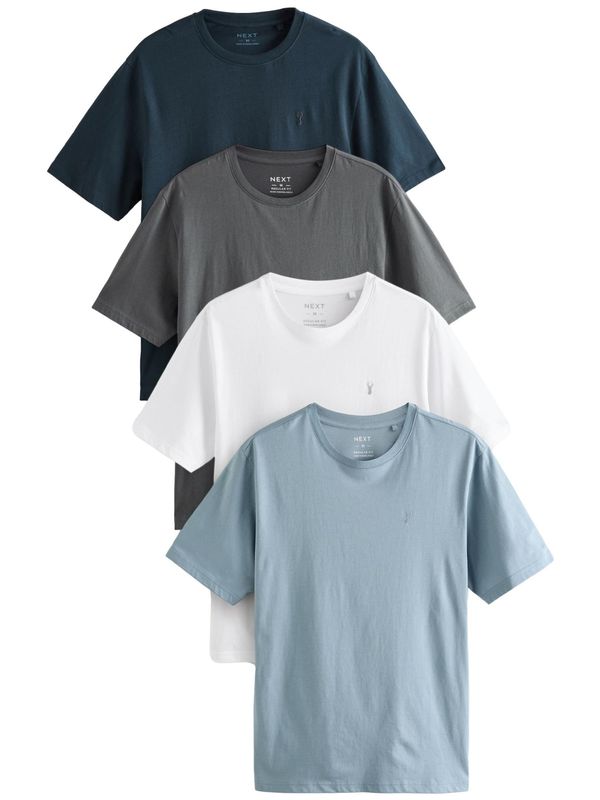 Next Next Majica  svetlo modra / temno modra / temno siva / bela