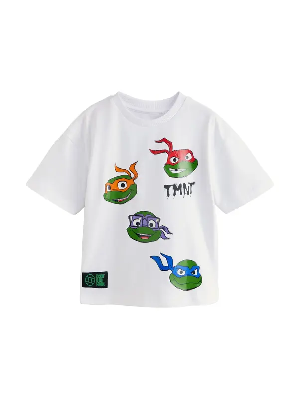 Next Next Majica 'Teenage Mutant Ninja Turtles'  modra / zelena / rdeča / bela