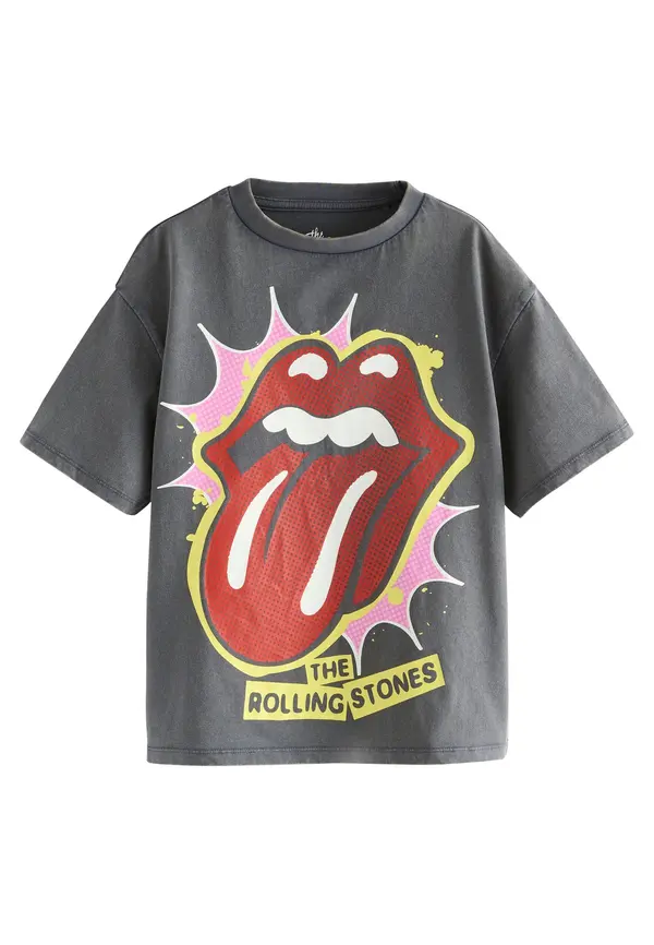 Next Next Majica 'The Rolling Stones'  rumena / siva / svetlo roza / rdeča
