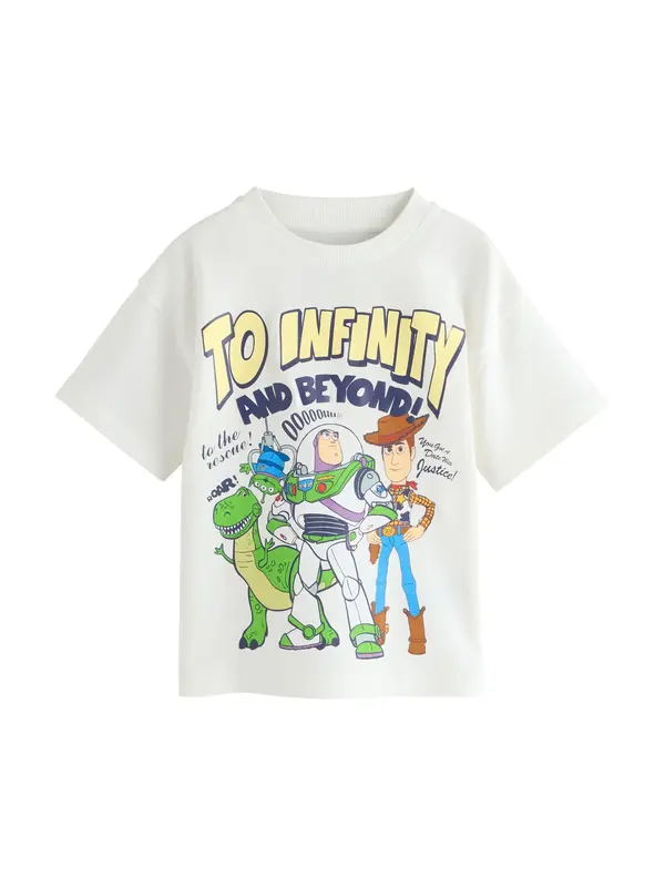 Next Next Majica 'Toy Story'  temno modra / pastelno rumena / zelena / bela