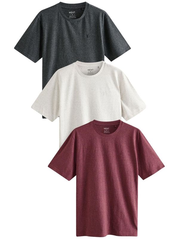 Next Next Majica  vinsko rdeča / pegasto črna / pegasto bela