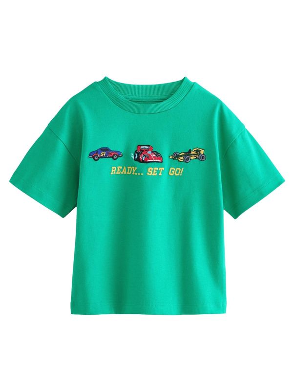 Next Next Majica  zelena / mešane barve