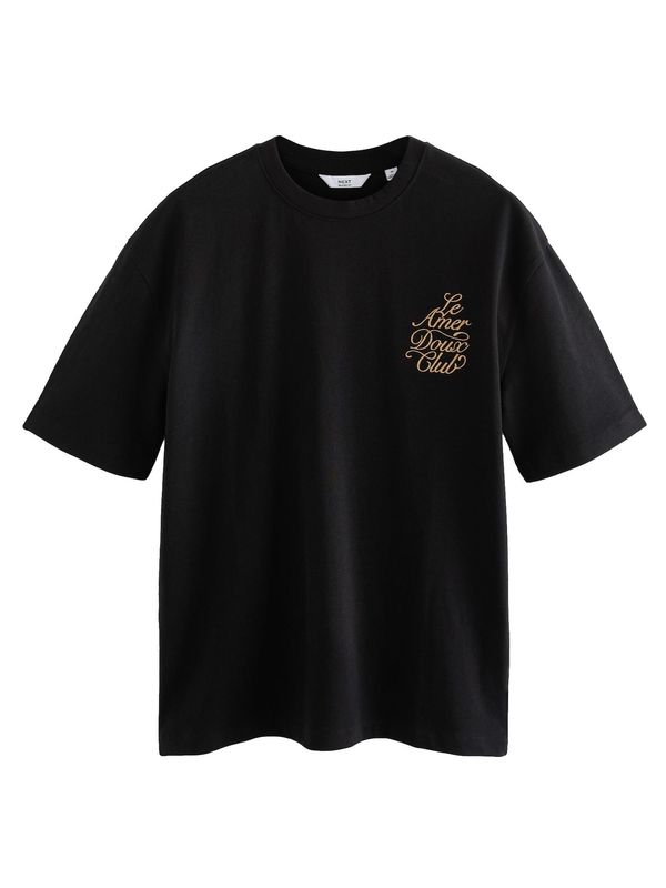 Next Next Majica  zlata / črna