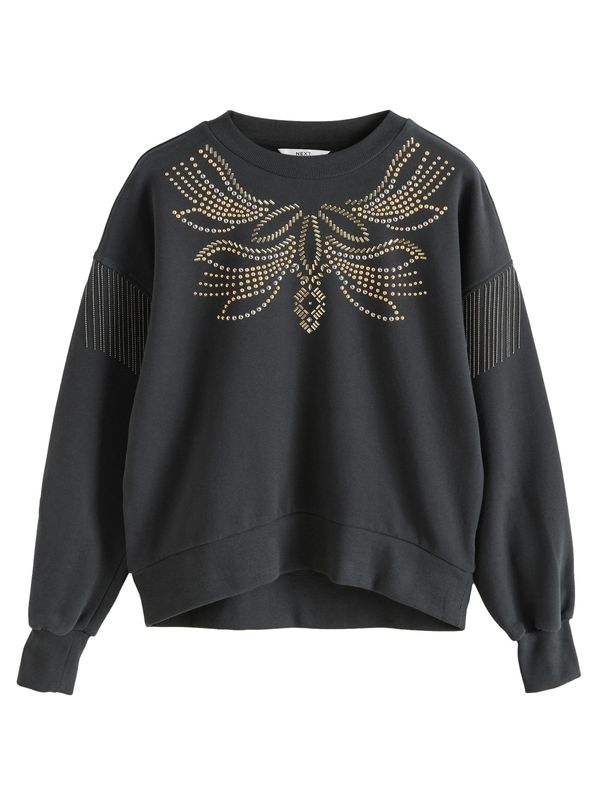 Next Next Majica  zlata / črna / srebrna