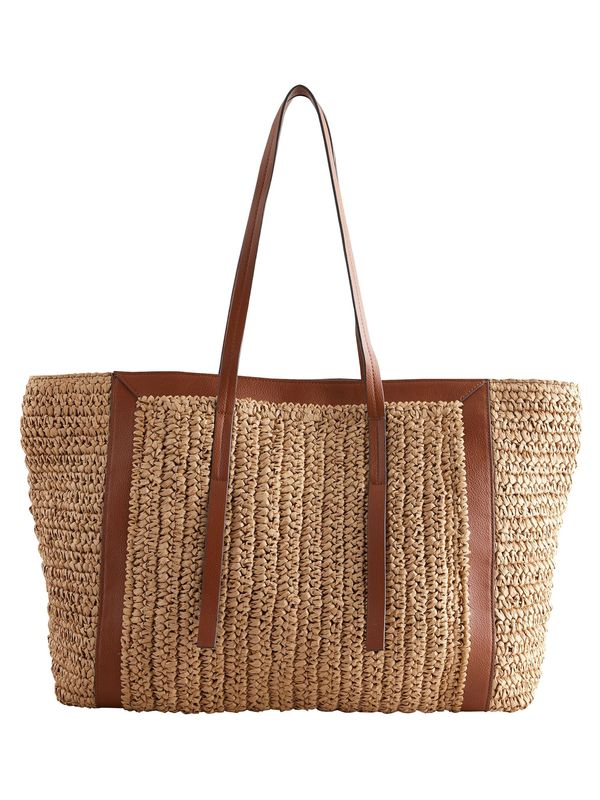 Next Next Nakupovalna torba  bež / rjava