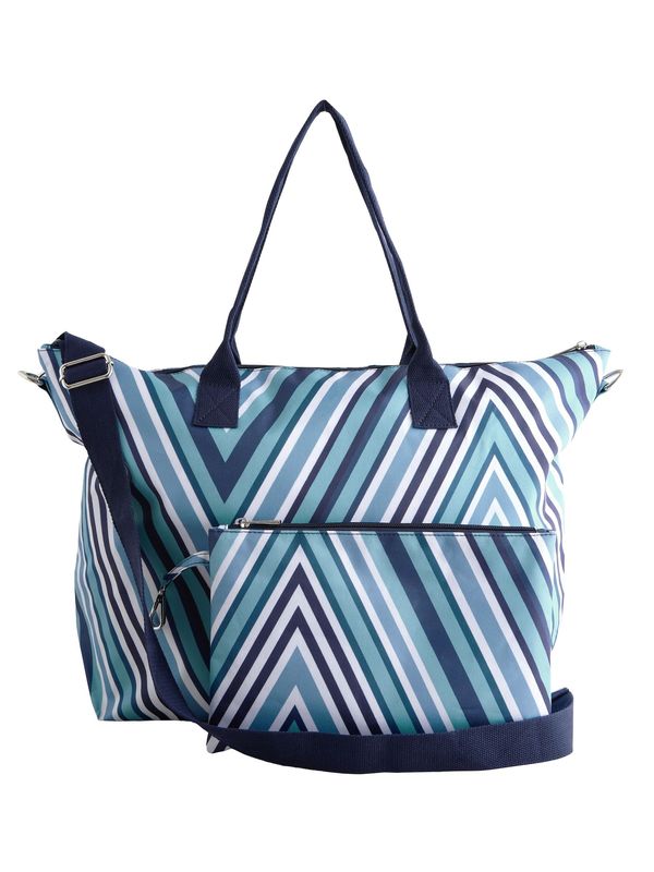 Next Next Nakupovalna torba  marine / svetlo modra / črna