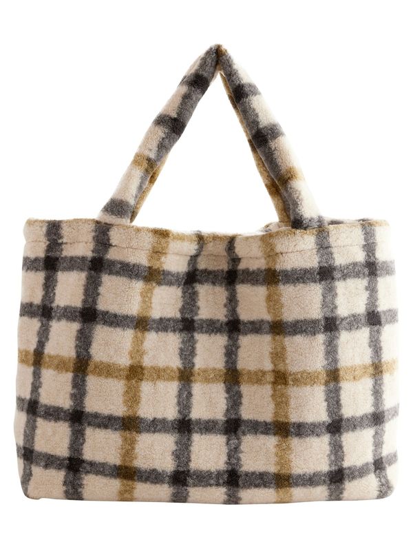 Next Next Nakupovalna torba  oliva / črna / off-bela