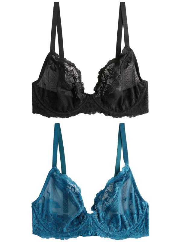 Next Next Nedrček  cijansko modra / črna