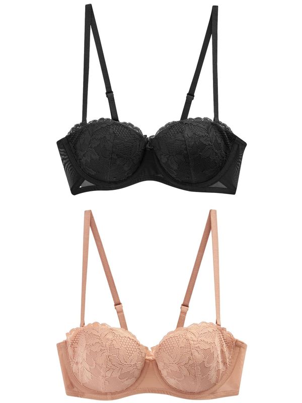 Next Next Nedrček  nude / črna