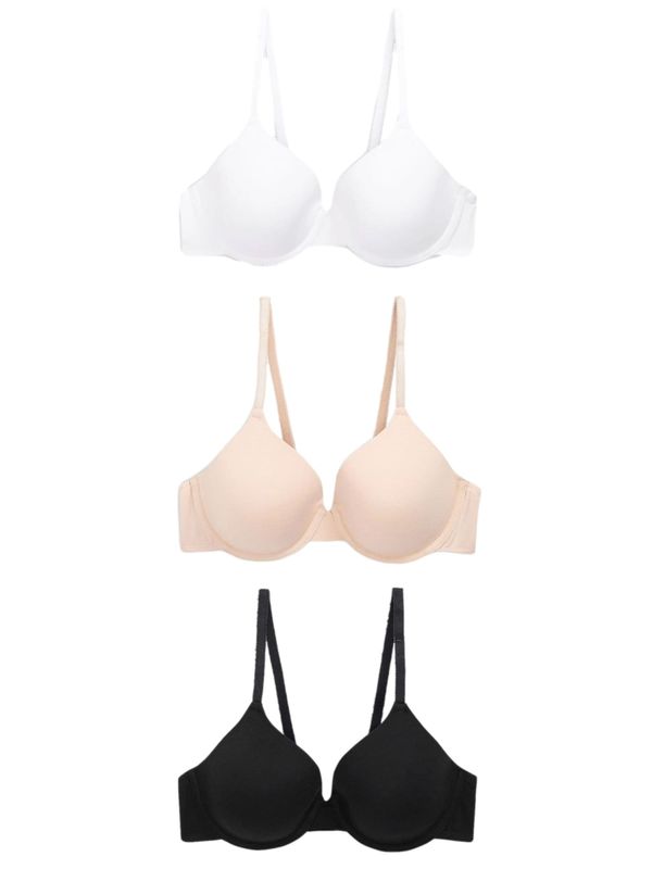 Next Next Nedrček  nude / črna / bela