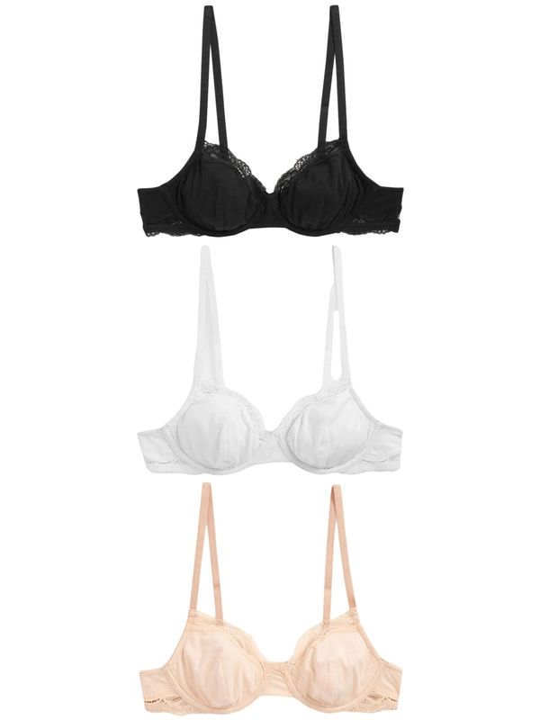 Next Next Nedrček  puder / črna / bela