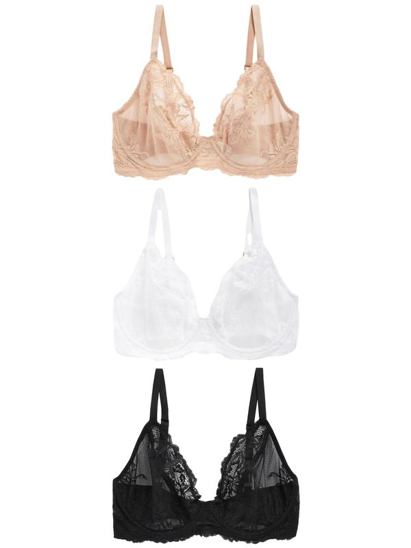 Next Next Nedrček  temno bež / črna / bela