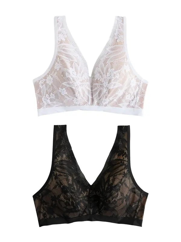 Next Next Nedrček 'Total Support Ultimate Comfort'  nude / črna / bela