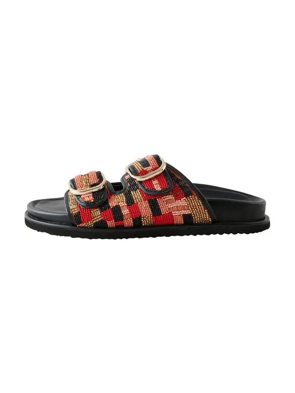 Next Next Nizki natikači 'Forever Comfort'  zlata / korala / rdeča / črna