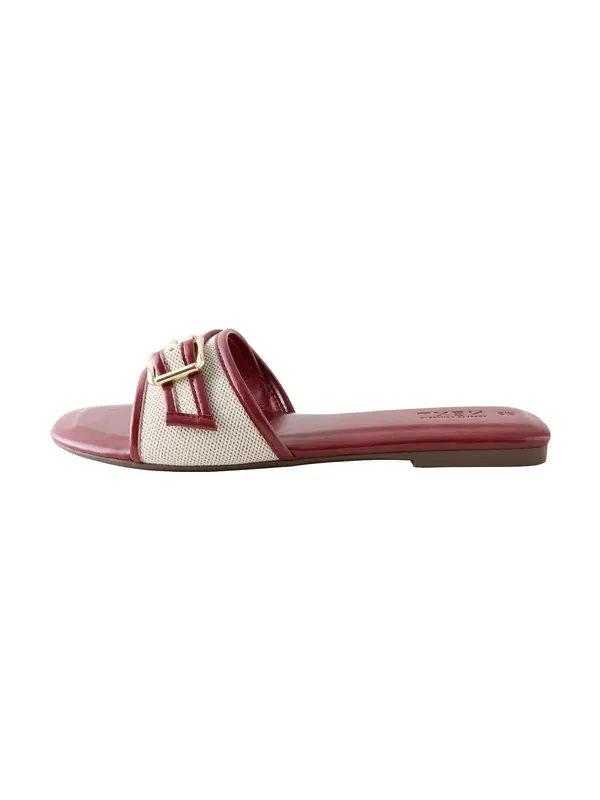 Next Next Nizki natikači 'Forever Comfort®'  ecru / temno bež / bordo