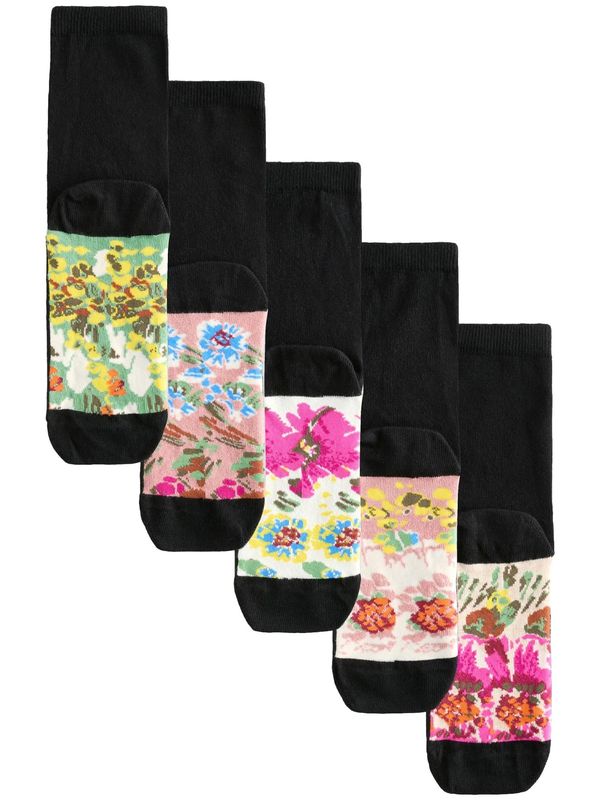 Next Next Nogavice  azur / rumena / roza / črna / volneno bela