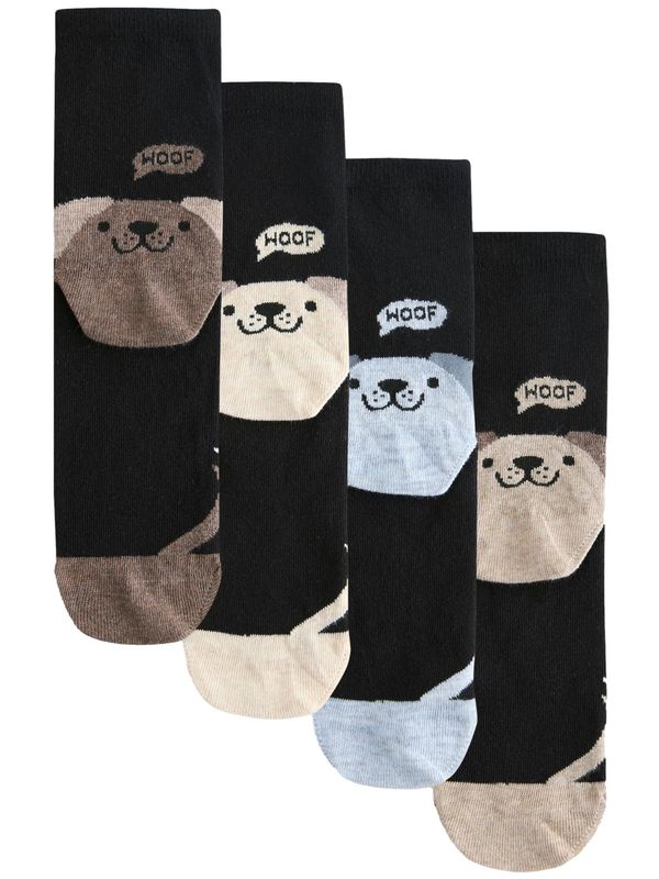 Next Next Nogavice  bež / svetlo modra / rjava / črna