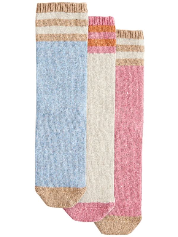 Next Next Nogavice  ecru / nebeško modra / svetlo rjava / svetlo roza