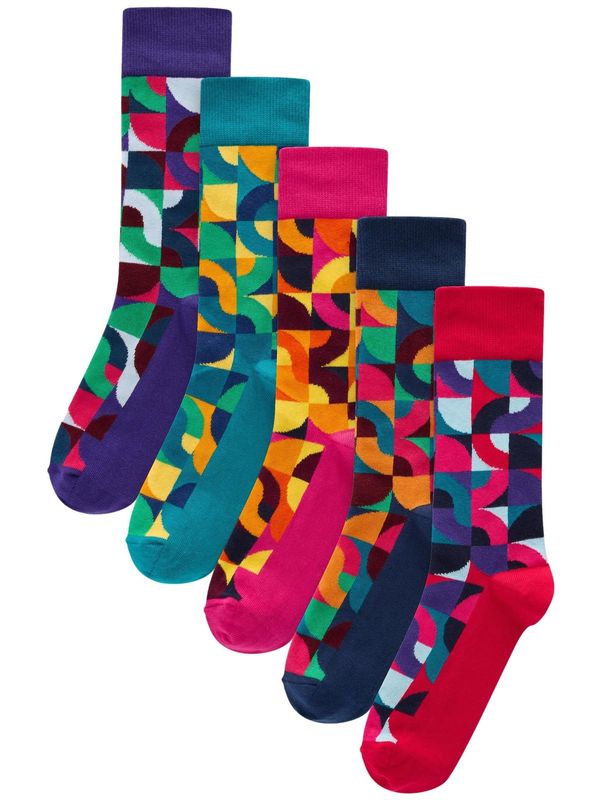 Next Next Nogavice  indigo / nočno modra / petrol / oranžna / rdeča / grenada