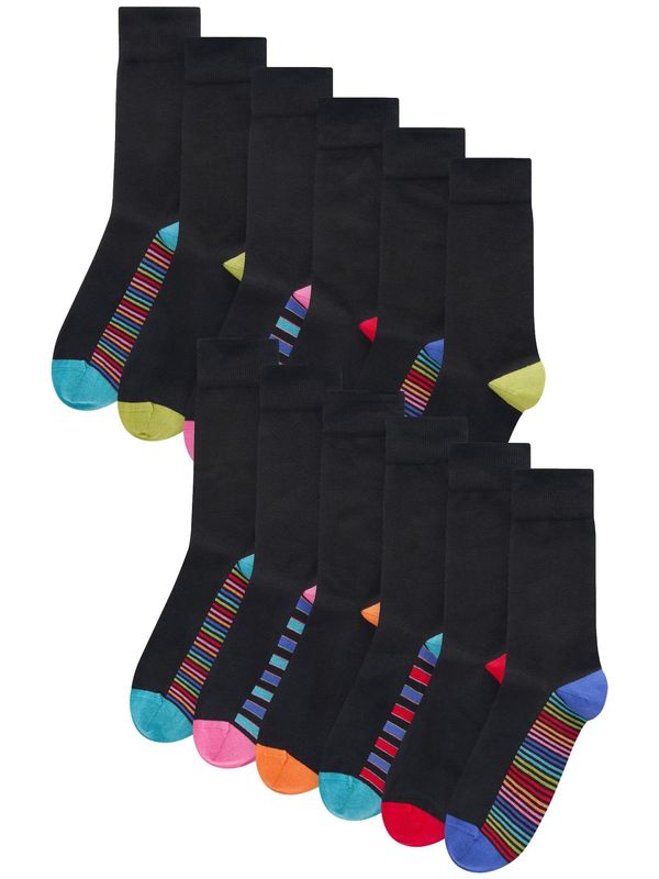 Next Next Nogavice  kraljevo modra / svetlo modra / svetlo rdeča / črna