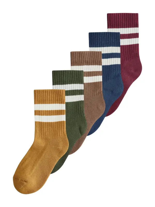 Next Next Nogavice  marine / rjava / kari / oliva / bordo