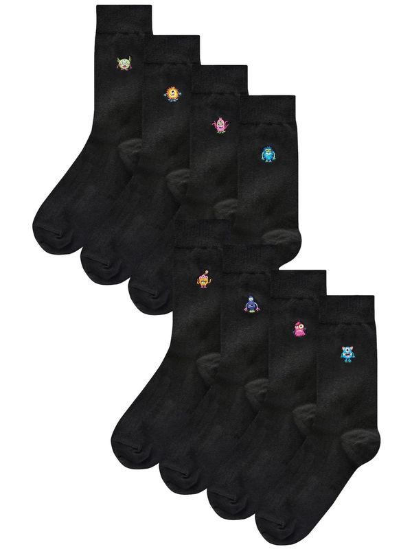 Next Next Nogavice  mešane barve / črna